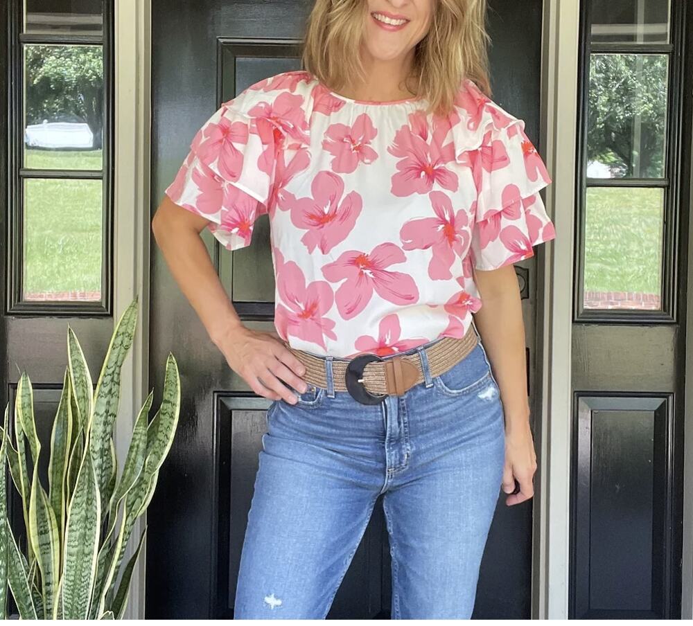 Floral Ruffled Blouse